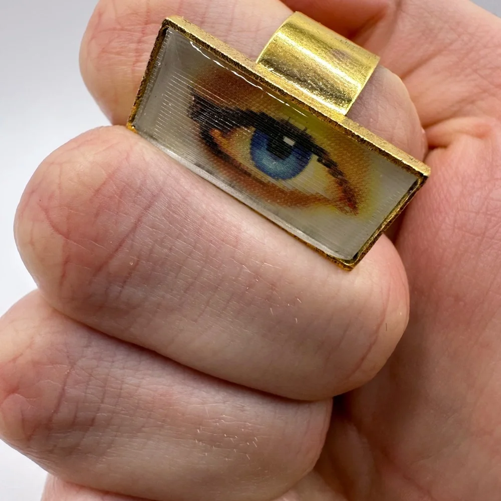 Fight Club Tyler Durden Eye ring oliver peoples 523 Brad Pitt paperstreet - Picture 5 of 17